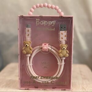 ⚡️XOPoppy "BEAR" Fast Charging USB-A to USB-C Cable